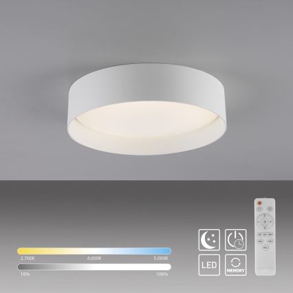 Schöner Wohnen 14593-16 - Dimbare LED-plafondlamp TAVOLI LED/10W/230V 2700-6500K Ø 28,5 cm wit + afstandsbediening