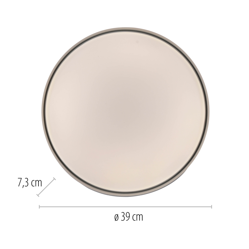 Schöner Wohnen 14594-16 - LED-dimbare plafondlamp TAVOLI LED/20W/230V 2700-6500K Ø 39 cm wit + afstandsbediening