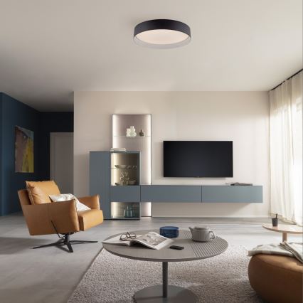 Schöner Wohnen 14594-18 - LED-dimbare plafondlamp TAVOLI LED/20W/230V 2700–6500K Ø 39 cm zwart + afstandsbediening