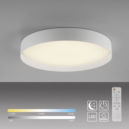 Schöner Wohnen 14595-16 - Dimbare LED-plafondlamp TAVOLI LED/34W/230V 2700-6500K Ø 49 cm wit + afstandsbediening