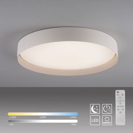 Schöner Wohnen 14595-39 - Dimbare LED-plafondlamp TAVOLI LED/34W/230V 2700–6500K Ø 49 cm grijs + afstandsbediening