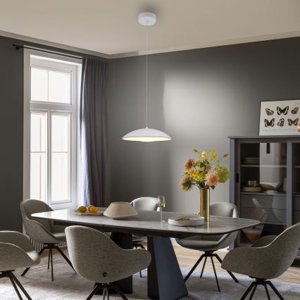 Schöner Wohnen 14606-16 - Dimbare LED-hanglamp aan snoer LENTE LED/17W/230V Ø 40 cm wit