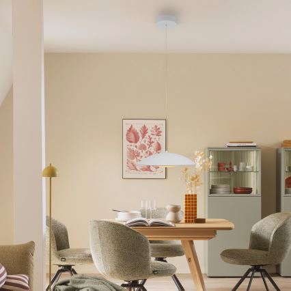 Schöner Wohnen 14606-16 - Dimbare LED-hanglamp aan snoer LENTE LED/17W/230V Ø 40 cm wit