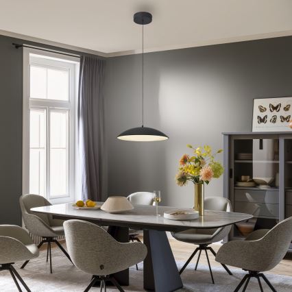 Schöner Wohnen 14606-18 - Dimbare LED-hanglamp aan kabel LENTE LED/17W/230V Ø 40 cm zwart