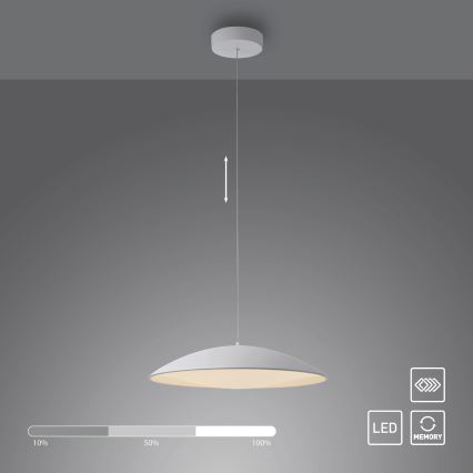 Schöner Wohnen 14607-16 - Dimbare LED-hanglamp aan kabel LENTE LED/23W/230V Ø 50 cm wit