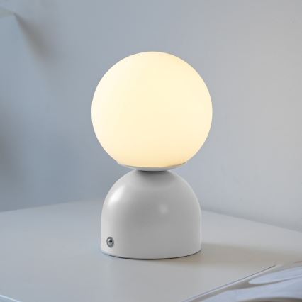 Schöner Wohnen 19218-16 - LED dimbare raakgevoelige oplaadbare tafellamp RUDI LED/1,2W/5V 3000-6000K 1200 mAh wit