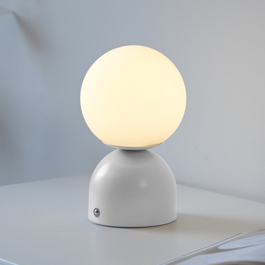 Schöner Wohnen 19218-16 - LED dimbare raakgevoelige oplaadbare tafellamp RUDI LED/1,2W/5V 3000-6000K 1200 mAh wit