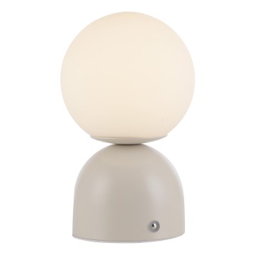 Schöner Wohnen 19218-39 - LED-dimbare tafellamp met aanraakbediening en oplaadbare accu RUDI LED/1,2W/5V 3000-6000K 1200 mAh grijs