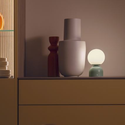 Schöner Wohnen 19218-43 - LED dimbare aanraak-oplaadbare tafellamp RUDI LED/1,2W/5V 3000-6000K 1200 mAh groen