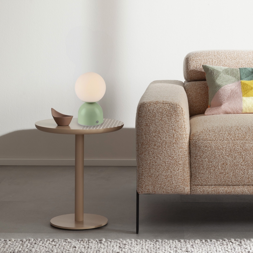 Schöner Wohnen 19218-43 - LED dimbare aanraak-oplaadbare tafellamp RUDI LED/1,2W/5V 3000-6000K 1200 mAh groen