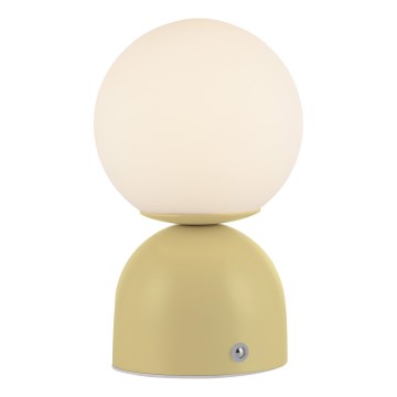 Schöner Wohnen 19218-81 - LED dimbare aanraak- en oplaadbare tafellamp RUDI LED/1,2W/5V 3000-6000K 1200 mAh geel