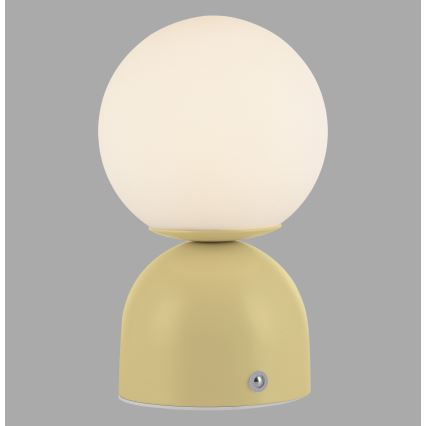 Schöner Wohnen 19218-81 - LED dimbare aanraak- en oplaadbare tafellamp RUDI LED/1,2W/5V 3000-6000K 1200 mAh geel