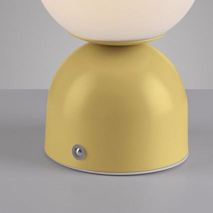 Schöner Wohnen 19218-81 - LED dimbare aanraak- en oplaadbare tafellamp RUDI LED/1,2W/5V 3000-6000K 1200 mAh geel