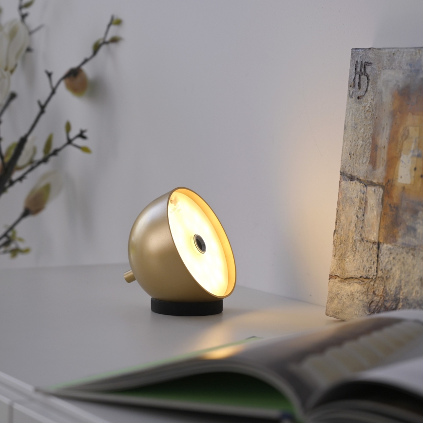 Schöner Wohnen 19244-12 - LED Dimbare aanraakgevoelige oplaadbare buitentafellamp BELLIS LED/2,5W/5V 2600 mAh IP54 goud