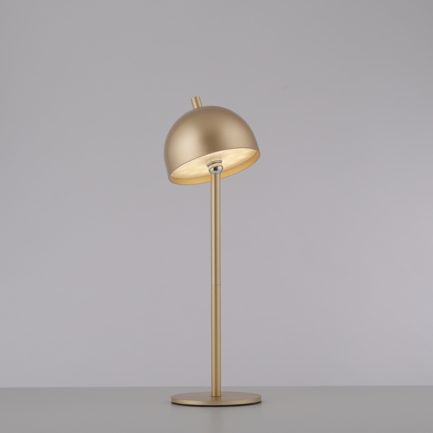 Schöner Wohnen 19244-12 - LED Dimbare aanraakgevoelige oplaadbare buitentafellamp BELLIS LED/2,5W/5V 2600 mAh IP54 goud