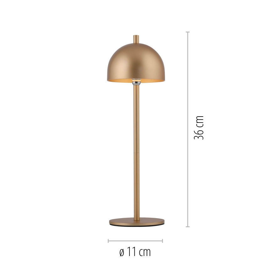Schöner Wohnen 19244-12 - LED Dimbare aanraakgevoelige oplaadbare buitentafellamp BELLIS LED/2,5W/5V 2600 mAh IP54 goud