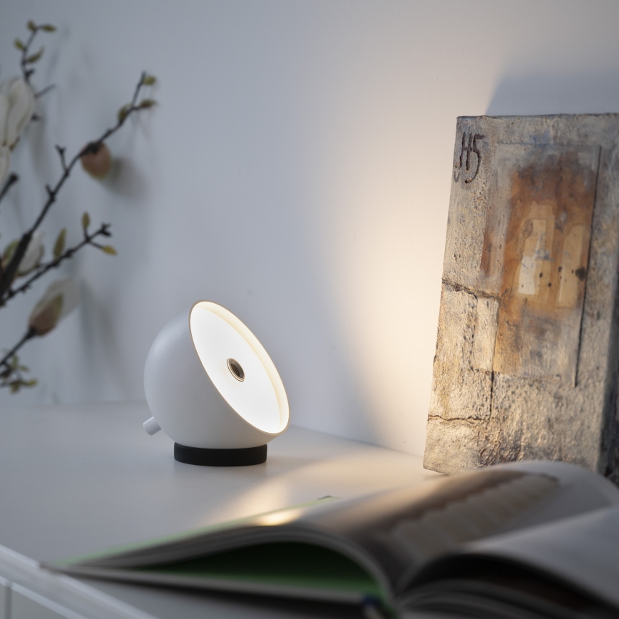 Schöner Wohnen 19244-16 - LED-dimbare, aanraakgestuurde oplaadbare buitentafellamp BELLIS LED/2,5W/5V 2600 mAh IP54 wit