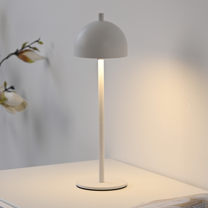 Schöner Wohnen 19244-16 - LED-dimbare, aanraakgestuurde oplaadbare buitentafellamp BELLIS LED/2,5W/5V 2600 mAh IP54 wit