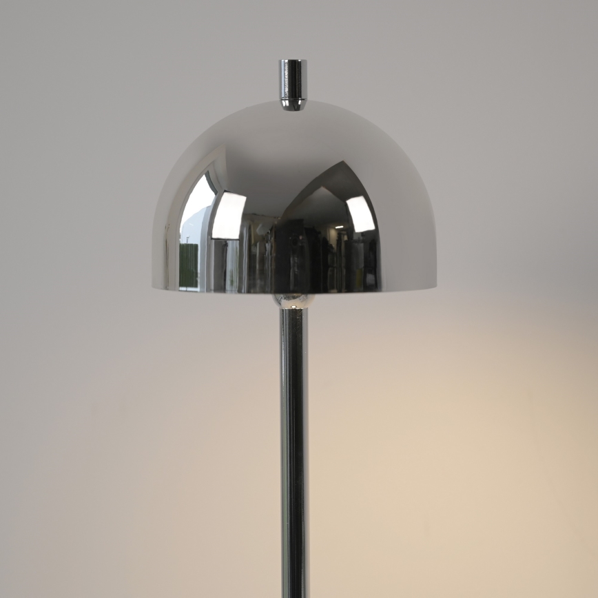 Schöner Wohnen 19244-17 - BELLIS dimbare oplaadbare buiten-tafellamp met touchbediening, LED 2,5W/5V, 2600 mAh, IP54, glanzend chroom