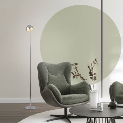 Schöner Wohnen 19245-17 - LED-dimbare aanraak-oplaadbare staande buitenlamp BELLIS LED/2,5W/5V 2600 mAh IP54 glanzend chroom