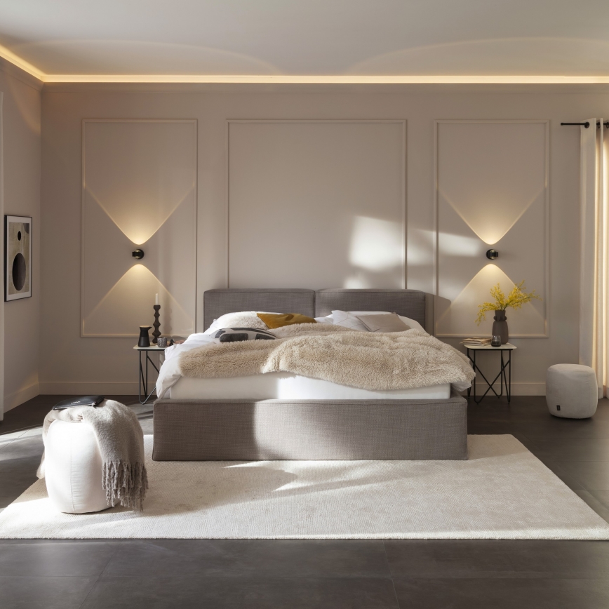 Schöner Wohnen 19331-18 - LED-wandlamp CHIA 2xLED/2W/230V zwart