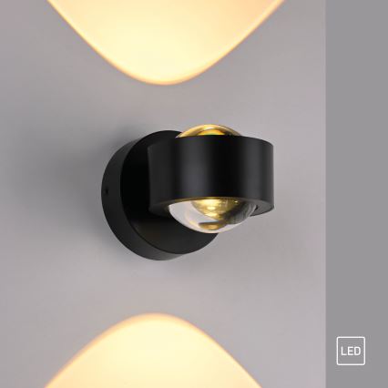 Schöner Wohnen 19331-18 - LED-wandlamp CHIA 2xLED/2W/230V zwart