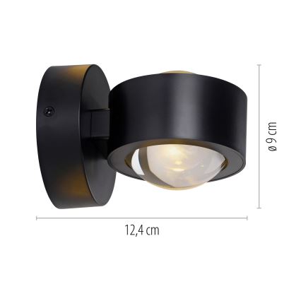 Schöner Wohnen 19331-18 - LED-wandlamp CHIA 2xLED/2W/230V zwart