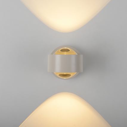 Schöner Wohnen 19331-39 - LED-wandlamp CHIA 2xLED/2W/230V grijs