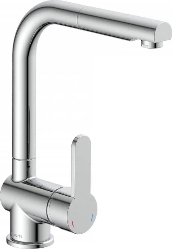 Schütte 79700 - Keukenkraan met uittrekbare sproeikop LONDON glanzend chroom