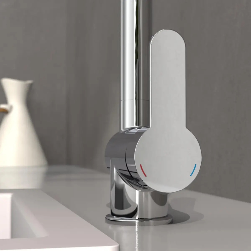 Schütte 79700 - Keukenkraan met uittrekbare sproeikop LONDON glanzend chroom