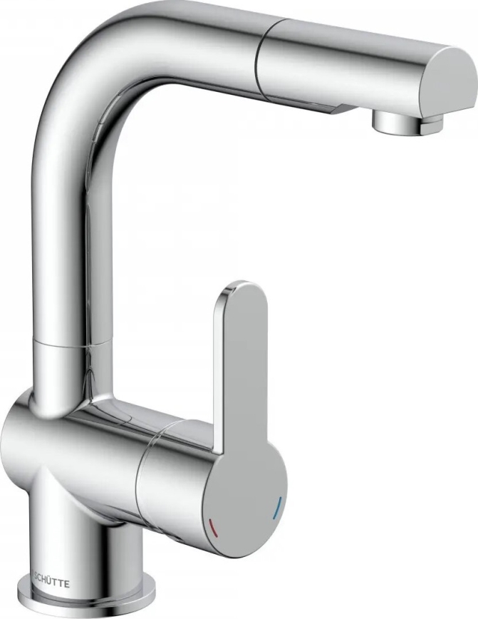 Schütte 79710 - Keukenkraan met uittrekbare sproeikop LONDON glanzend chroom