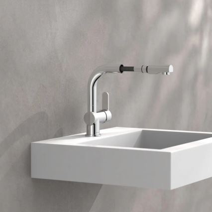 Schütte 79710 - Keukenkraan met uittrekbare sproeikop LONDON glanzend chroom