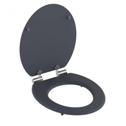 Schütte 80104 - WC-bril SPIRIT, antraciet, met SoftClose, MDF-hout
