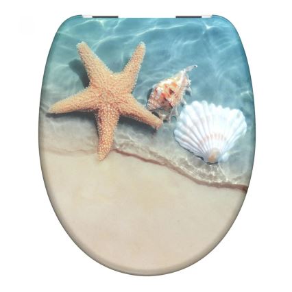 Schütte 82196 - Toiletzitting BEACH met SoftClose, duroplast