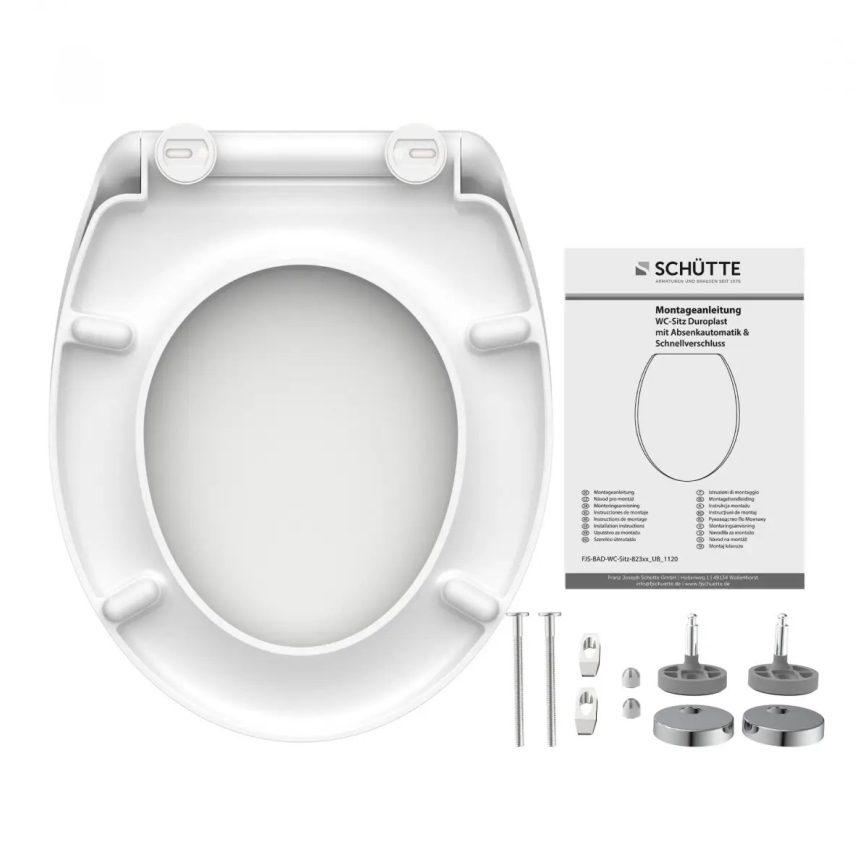 Schütte 82300-A - WC-bril WIT SoftClose duroplast