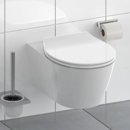 Schütte 82700 - Toiletzitting SLIM WHITE met SoftClose, gemaakt van duroplast