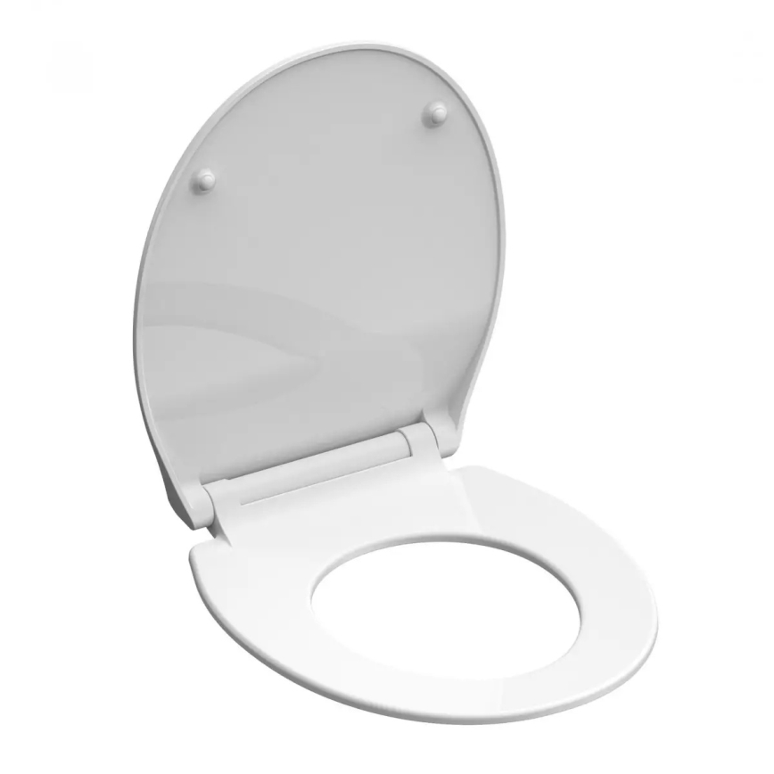 Schütte 82700 - Toiletzitting SLIM WHITE met SoftClose, gemaakt van duroplast