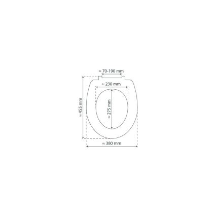Schütte 82700 - Toiletzitting SLIM WHITE met SoftClose, gemaakt van duroplast