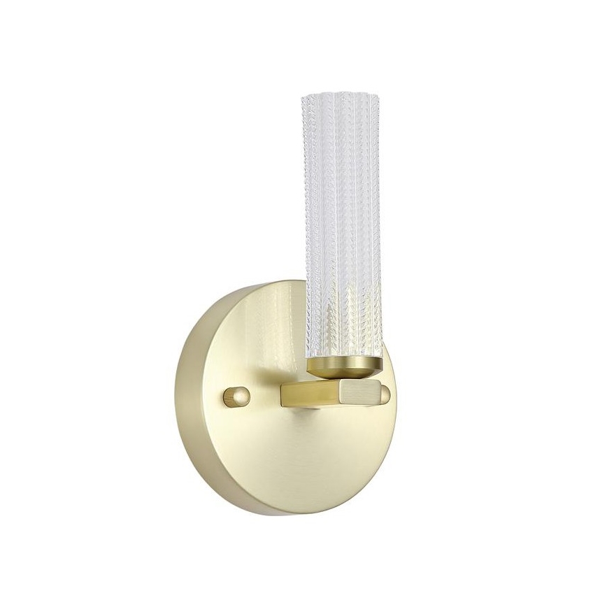 Searchlight - Dimbare LED-wandlamp voor badkamer ABERDEEN LED/7W/230V IP44 messing