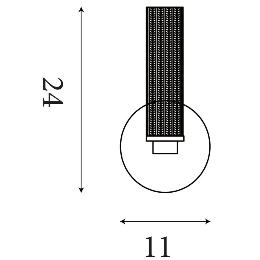 Searchlight - Dimbare LED-wandlamp voor badkamer ABERDEEN LED/7W/230V IP44 messing