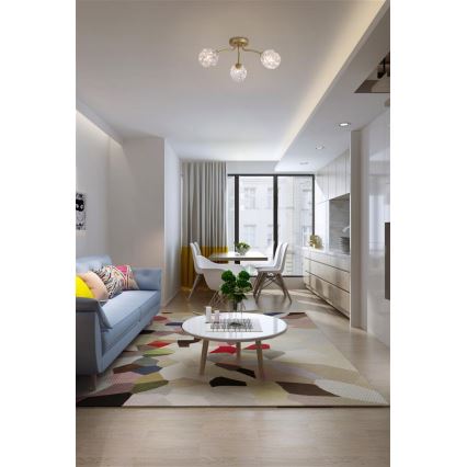 Searchlight - Opbouwkroonluchter ASTRAL 3xG9/33W/230V goudkleurig