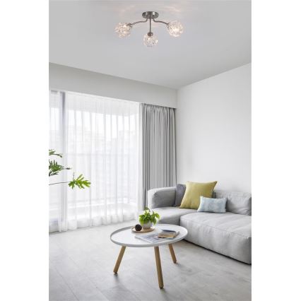 Searchlight - Plafonnière ASTRAL 3xG9/33W/230V mat chroom