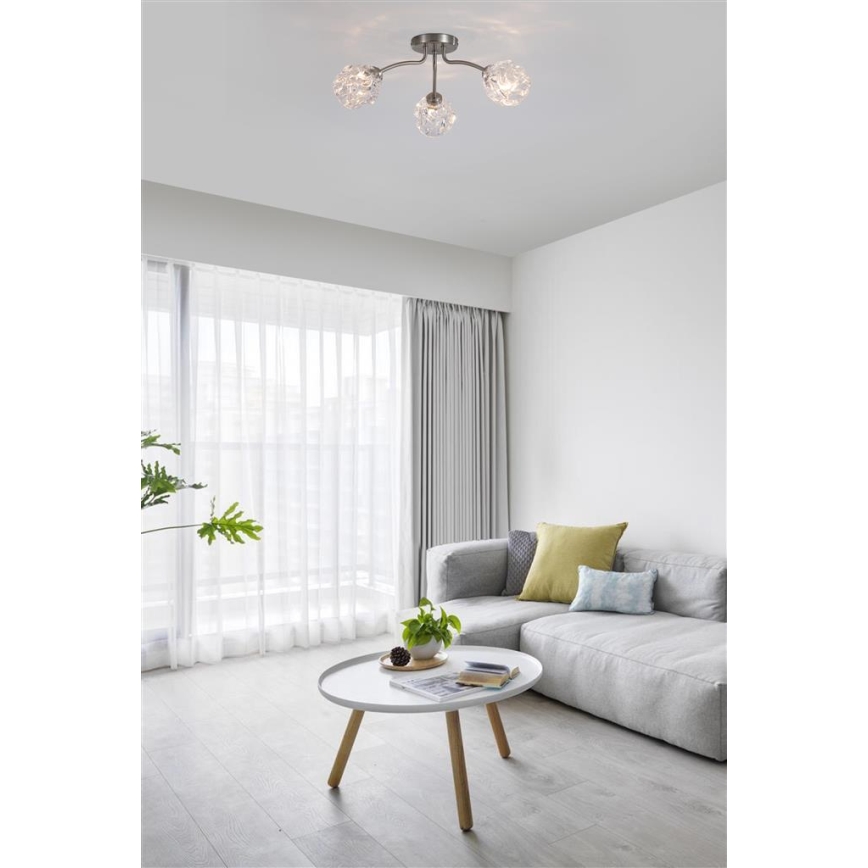 Searchlight - Plafonnière ASTRAL 3xG9/33W/230V mat chroom