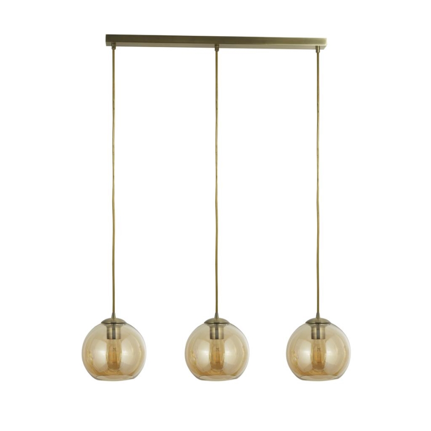 Searchlight - Hanglamp aan koord PENDANT 3xE27/40W/230V gouden