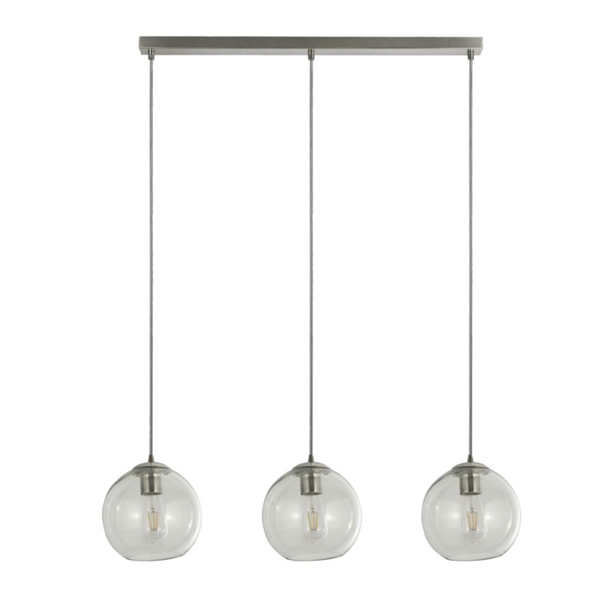 Searchlight - Hanglamp aan een koord PENDANT 3xE27/40W/230V mat chroom