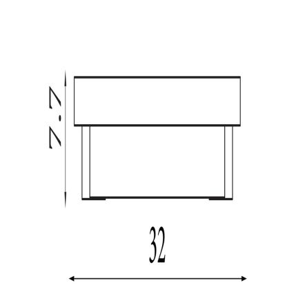 Searchlight - LED-wandlamp ANCHOR LED/12W/230V