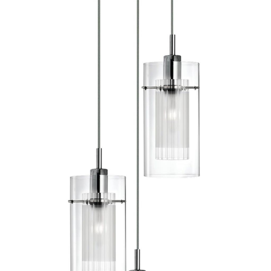 Searchlight - Hanglamp aan een koord DUO 3xE14/60W/230V mat chroom