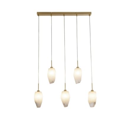 Searchlight - Hanglamp aan kabel ROCKY 5xG9/33W/230V