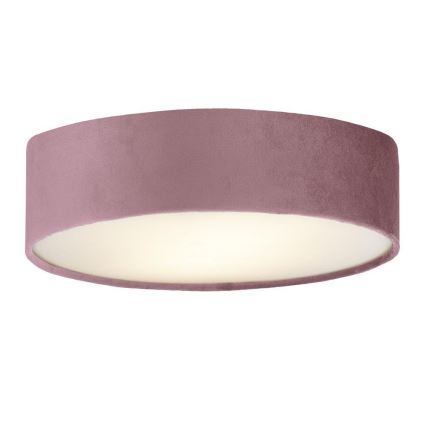 Searchlight - Plafondlamp DRUM PLEAT 2xE27/15W/230V roze