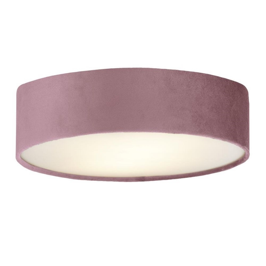 Searchlight - Plafondlamp DRUM PLEAT 2xE27/15W/230V roze